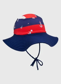 Kids/BOY Aqua Blu Admiral Lycra Bucket Hat