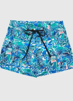 Kids Aqua Blu Lycra Swim Shorts