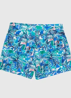 Kids Aqua Blu Lycra Swim Shorts