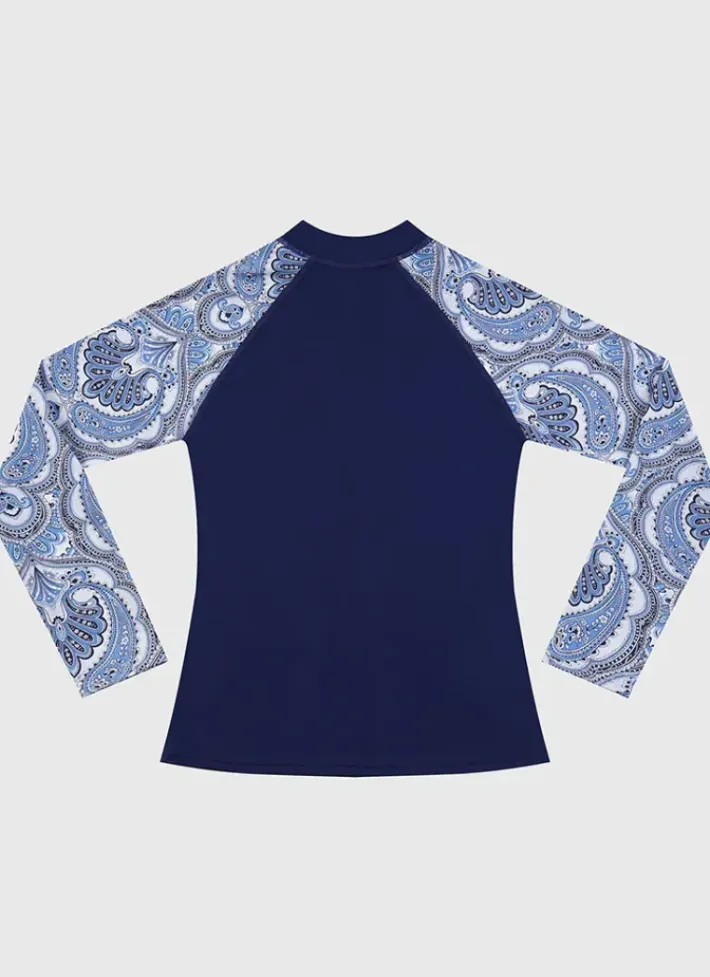 Kids/BOY Aqua Blu Long Sleeve Rash Vest