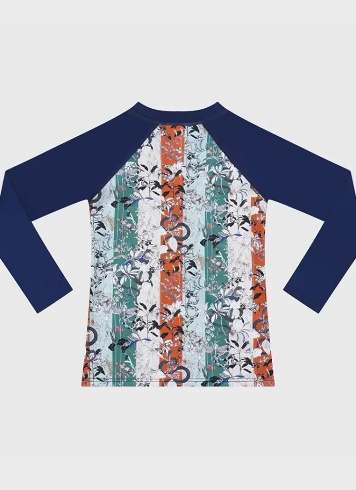 Kids/BOY Aqua Blu Long Sleeve Rash Vest