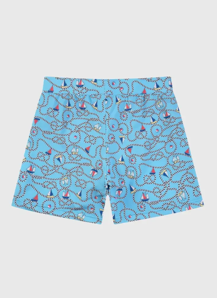 Kids/BOY Aqua Blu Lycra Swim Shorts