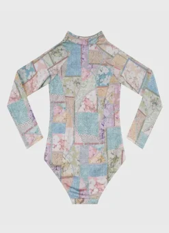 Kids Aqua Blu Long Sleeve One Piece