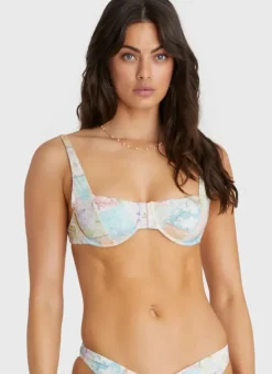 Women Aqua Blu Zara Balconette