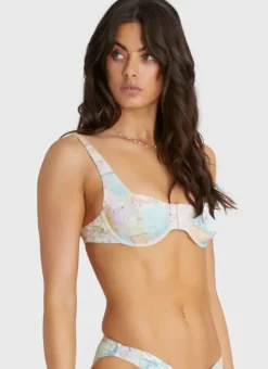 Women Aqua Blu Zara Balconette