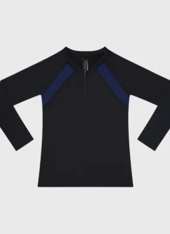 Kids/BOY Aqua Blu Building Blocks Long Sleeve Rash Vest