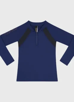 Kids/BOY Aqua Blu Building Blocks Long Sleeve Rash Vest