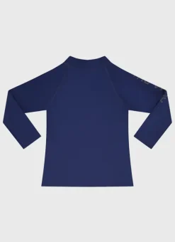 Kids/BOY Aqua Blu Building Blocks Long Sleeve Rash Vest
