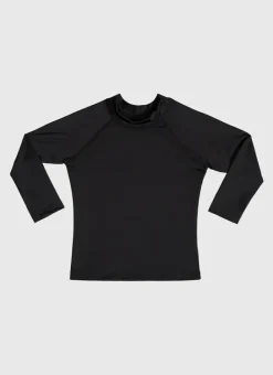 Kids Aqua Blu Building Blocks Long Sleeve Rash Vest