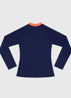 Kids/BOY Aqua Blu Building Blocks Long Sleeve Rash Vest