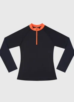 Kids/BOY Aqua Blu Building Blocks Long Sleeve Rash Vest