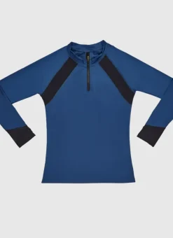 Kids Aqua Blu Building Blocks Long Sleeve Rash Vest (SAMPLE)