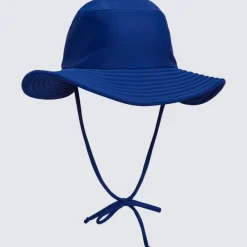Kids Aqua Blu Building Blocks Lycra Bucket Hat