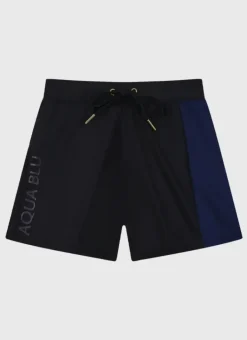 Kids/BOY Aqua Blu Building Blocks Lycra Swim Shorts