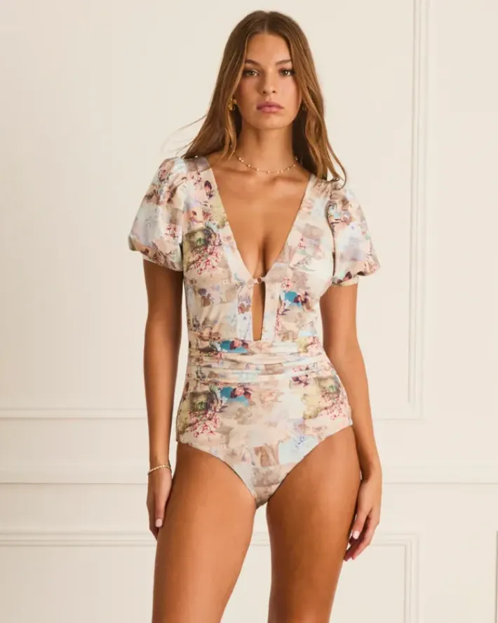 Women Aqua Blu Bianca One Piece (SAMPLE)