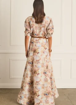 Women Aqua Blu Veronica Maxi Skirt