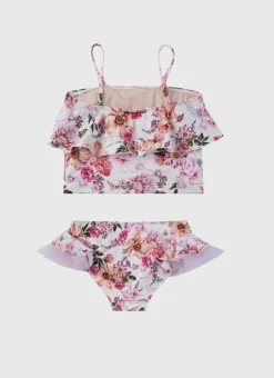 Kids Aqua Blu Tankini Set