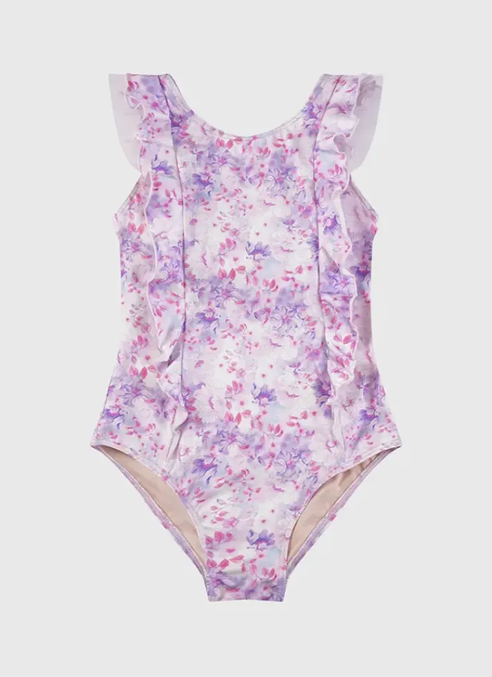 Kids Aqua Blu Frill One Piece