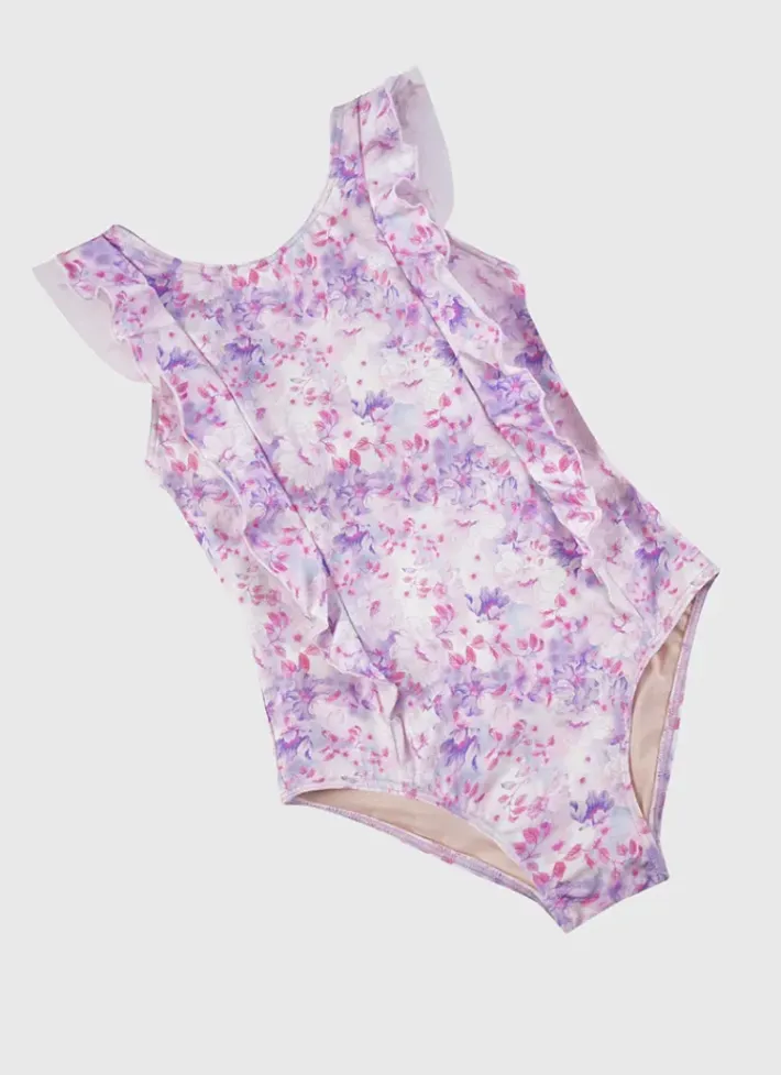 Kids Aqua Blu Frill One Piece