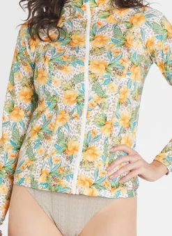 Women Aqua Blu Hayley Rash Guard