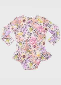 Kids Aqua Blu Long Sleeve One Piece