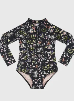 Kids Aqua Blu Long Sleeve One Piece