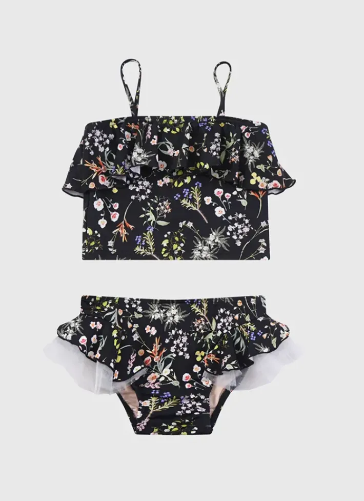 Kids Aqua Blu Tankini Set