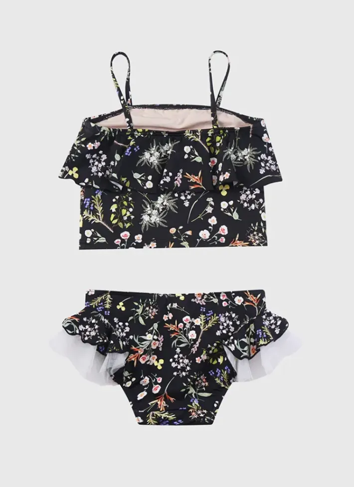 Kids Aqua Blu Tankini Set
