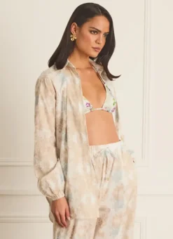 Women Aqua Blu Odilia Beach Shirt (SAMPLE)