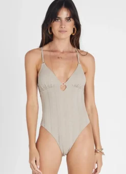 Women Aqua Blu Fawn Michelle One Piece