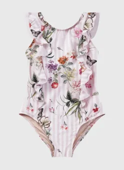 Kids Aqua Blu Frill One Piece