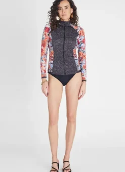 Women Aqua Blu Hayley Rash Guard