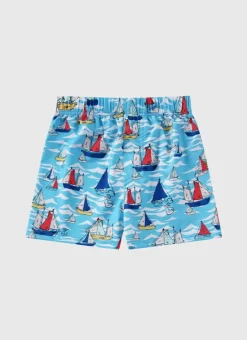 Kids/BOY Aqua Blu Lycra Boardshorts