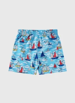 Kids/BOY Aqua Blu Lycra Boardshorts