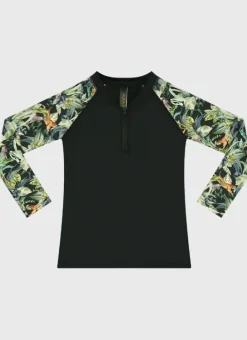 Kids/BOY Aqua Blu Long Sleeve Rash Vest