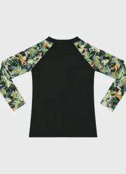 Kids/BOY Aqua Blu Long Sleeve Rash Vest