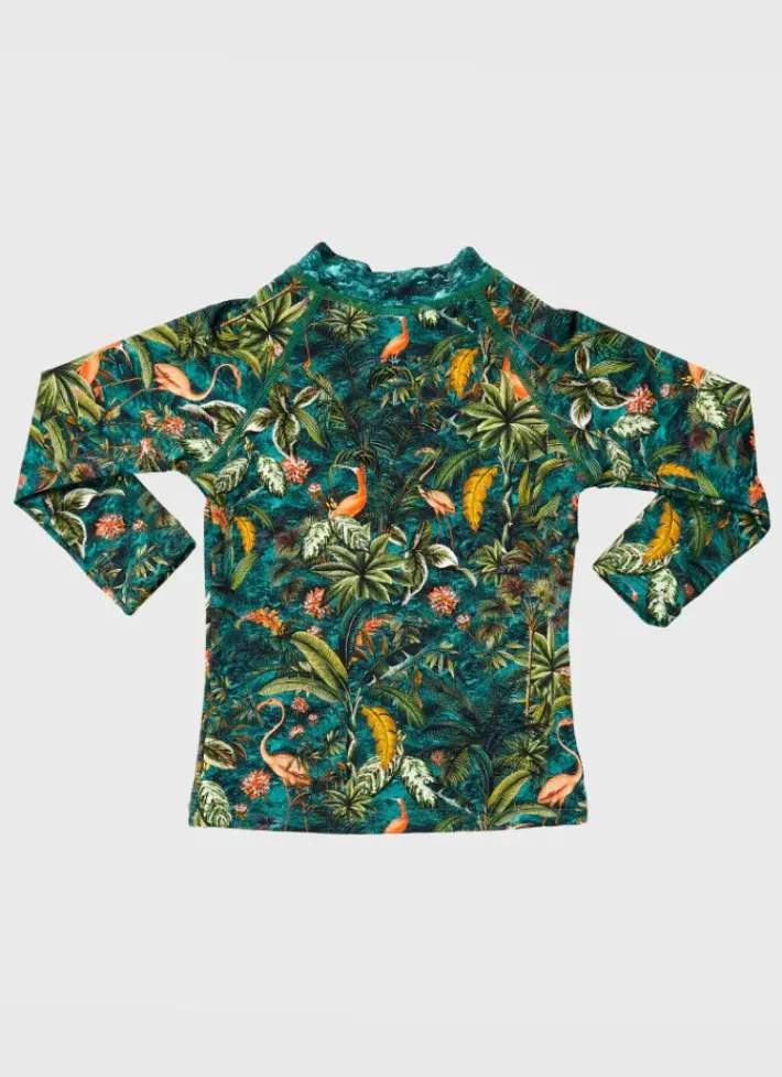 Kids/BOY Aqua Blu Long Sleeve Rash Vest