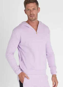Women Aqua Blu Lavender Hoodie