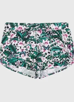 Kids Aqua Blu Lily Lycra Boardshorts