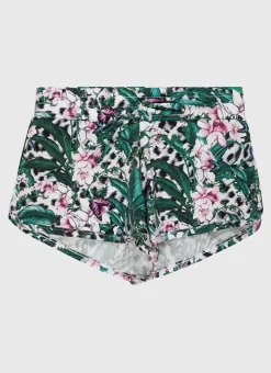 Kids Aqua Blu Lily Lycra Boardshorts