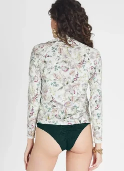 Women Aqua Blu Hayley Rash Guard