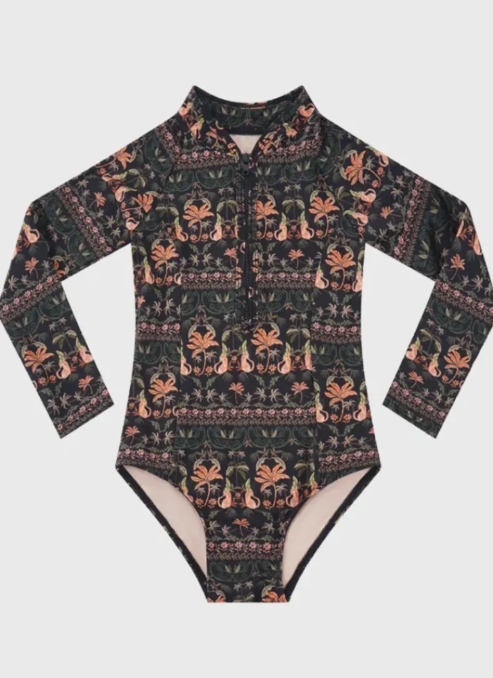 Kids Aqua Blu Long Sleeve One Piece