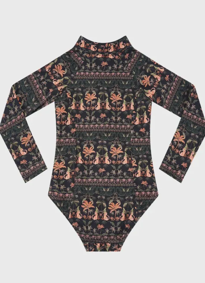 Kids Aqua Blu Long Sleeve One Piece