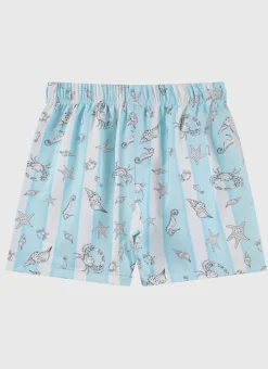 Kids/BOY Aqua Blu Lycra Boardshorts