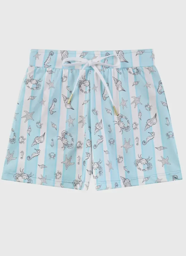 Kids/BOY Aqua Blu Lycra Swim Shorts