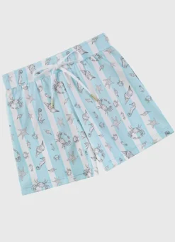 Kids/BOY Aqua Blu Lycra Swim Shorts