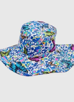 Kids Aqua Blu Mariposa ycra Hat