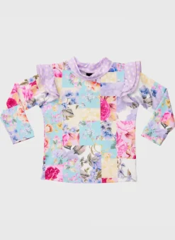 Kids Aqua Blu Long Sleeve Rash Vest