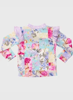 Kids Aqua Blu Long Sleeve Rash Vest