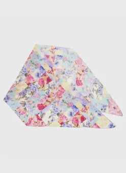 Women Aqua Blu Meadow Scarf